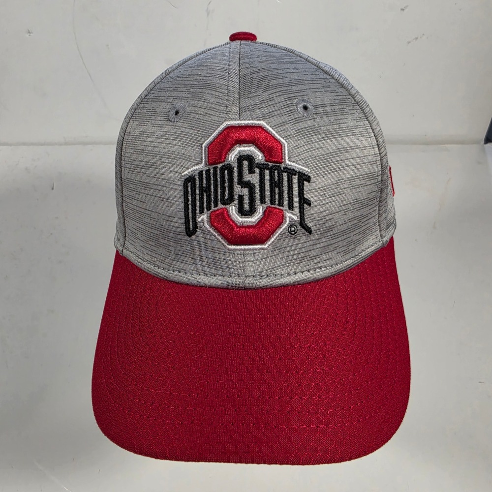 New Era 9FORTY Ohio State Buckeyes Youth Snapback Hat Grey Red Heathered Cap